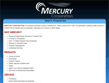 Tablet Screenshot of mercurycorp.com